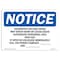 Signmission OSHA Notice Sign, 5" Height, 7" Width, Hazardous Voltage Inside May Shock Burn Sign, Landscape OS-NS-D-57-L-13326 - alternate 1